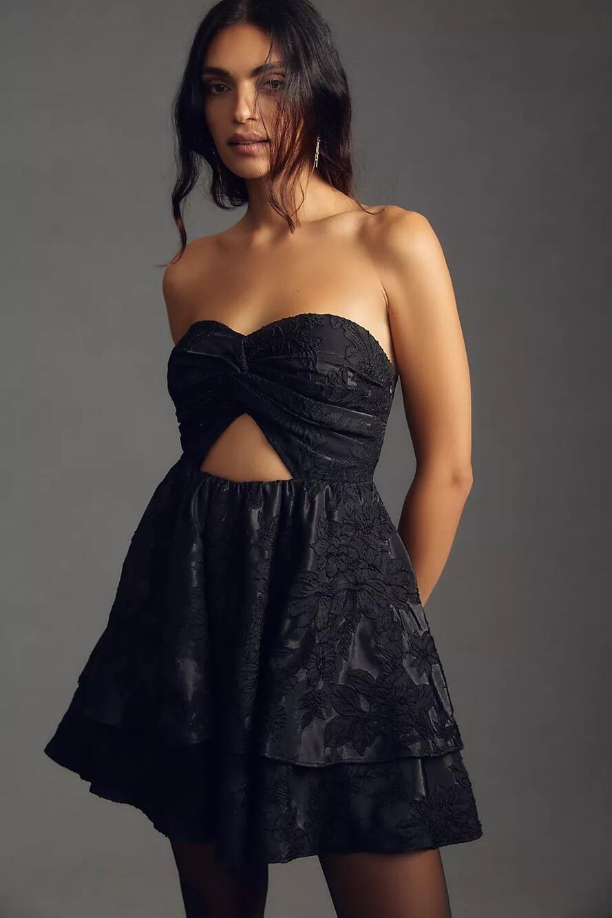 Anthropologie Bhanuni by Jyoti Strapless Mini Dress $198 XS